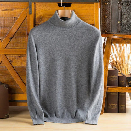 Men’s Luxury Cashmere Turtleneck Sweater