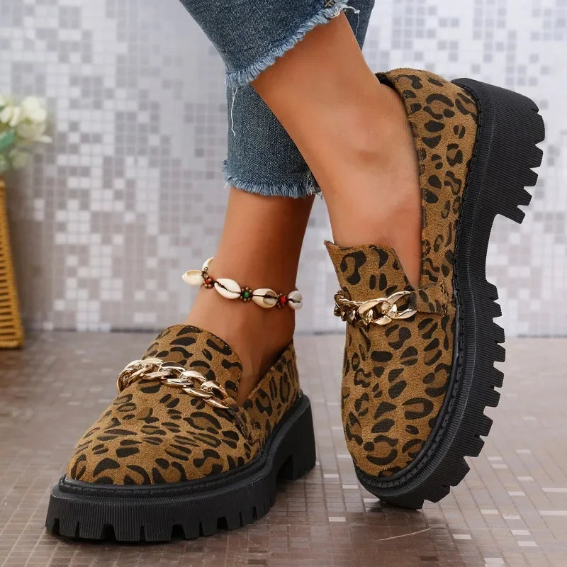 Fiera Leopard Print Loafers