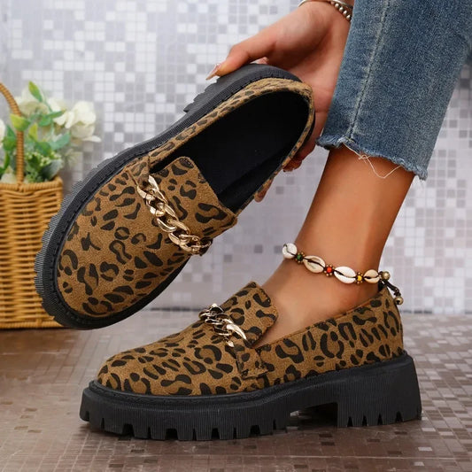 Fiera Leopard Print Loafers