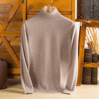 Men’s Luxury Cashmere Turtleneck Sweater